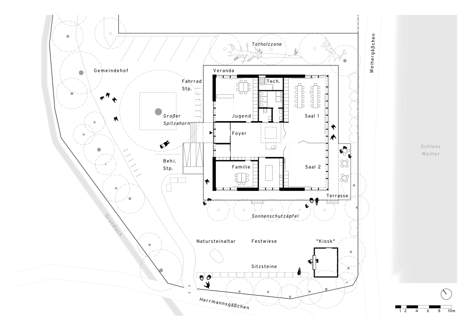 
								Grundriss mit Verknüpfung zur Umgebung
									;
										Foto:
										Plan@K Architekten
							